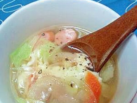 シリコンスチーマーで☆野菜スープ